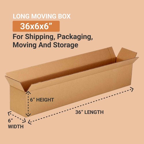 AVIDITI 36x6x6 Long Corrugated Boxes, Long, 36L x 6W x 6H, Pack of 25 | Shipping, Packaging, Moving, Storage Box for Home or Business, Strong Wholesale Bulk Boxes