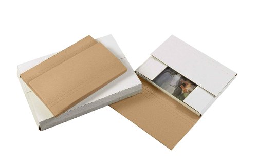 BOX USA BM4BK 17 1/8"L x 14 1/8"W x 2"H, White (Pack of 50)