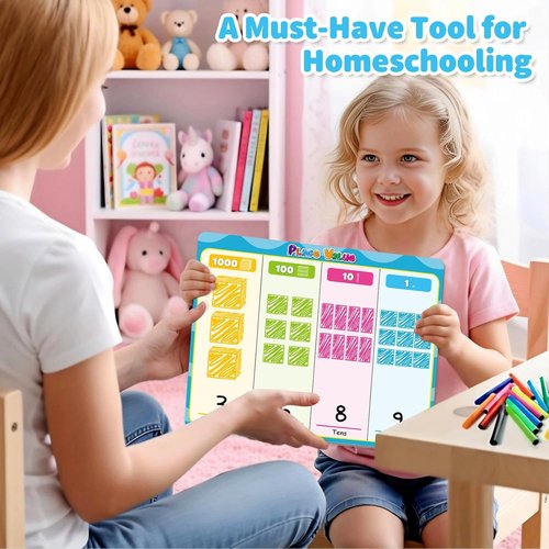 Magnetic Place Value Manipulatives - Base Ten Blocks for Kids | Engaging Math Games for 1st-3rd Grade