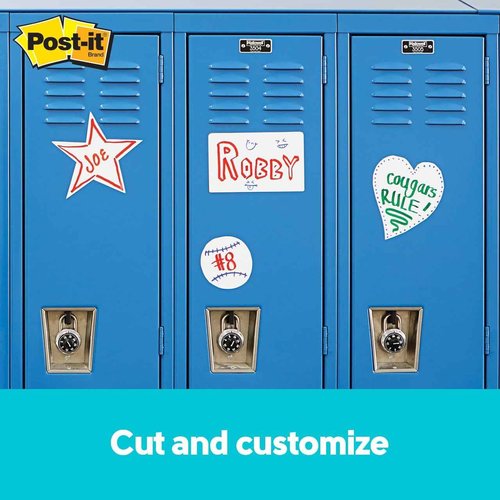 Post-it Dry Erase Sheets, 7 in x 11.3 in, 30 Sheets, Sticks Securely and Removes Cleanly (DEFSHEETS-30PK)