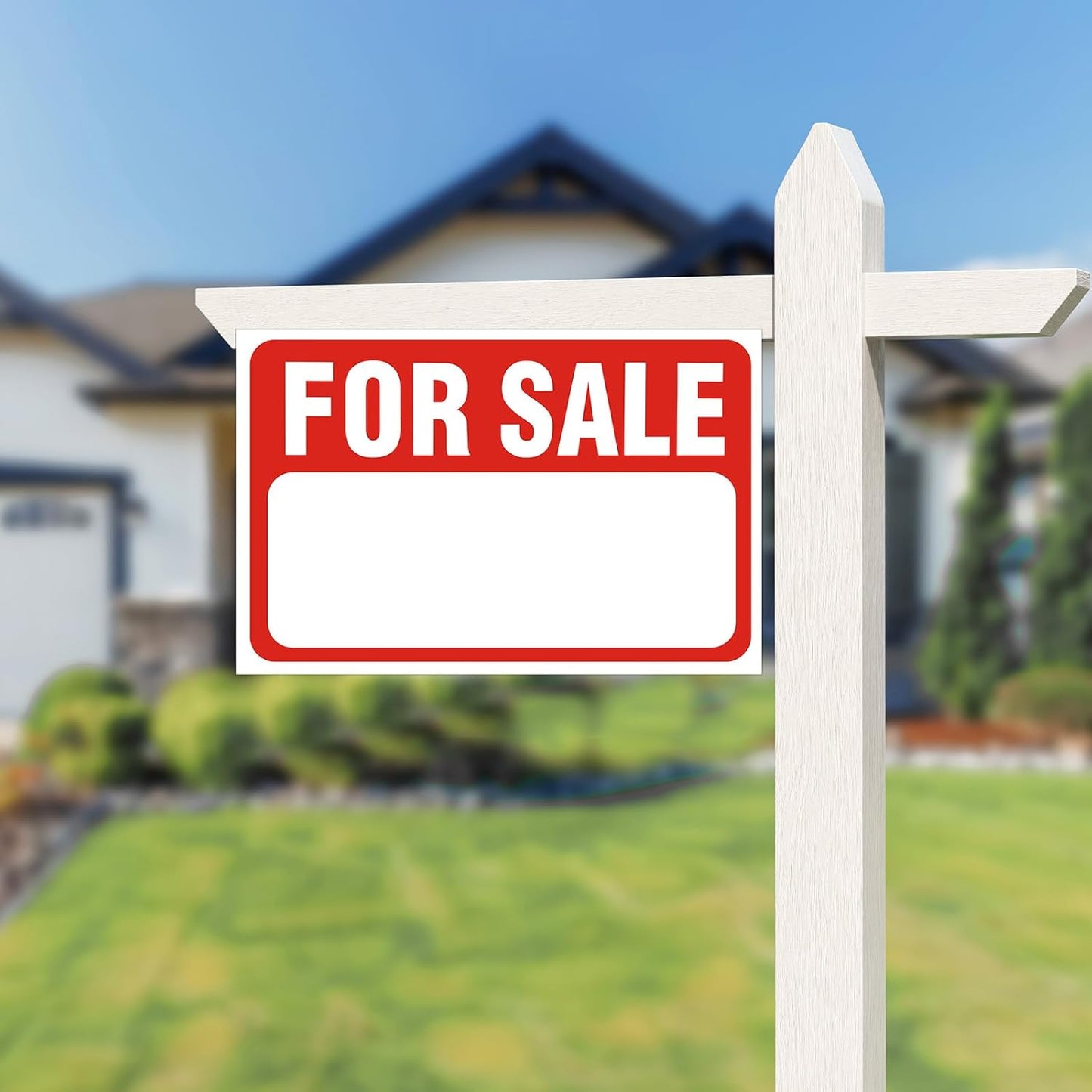4 Pack Car For Sale Signs - 12"x8" Self-Adhesive PVC Decals for Vehicles, Boats & Garage Doors