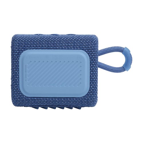 JBL Go 3 Eco - Portable Mini Bluetooth Speaker, big audio and punchy bass, IP67 waterproof and dustproof, 5 hours of playtime, Made in part with recycled materials (Eco Blue)
