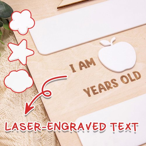 First Day of School Board - Personalized Name Back to School Sign Reusable - for 1st Day of Kindergarten, Preschool Gifts Wooden Chalkboard Photo Prop