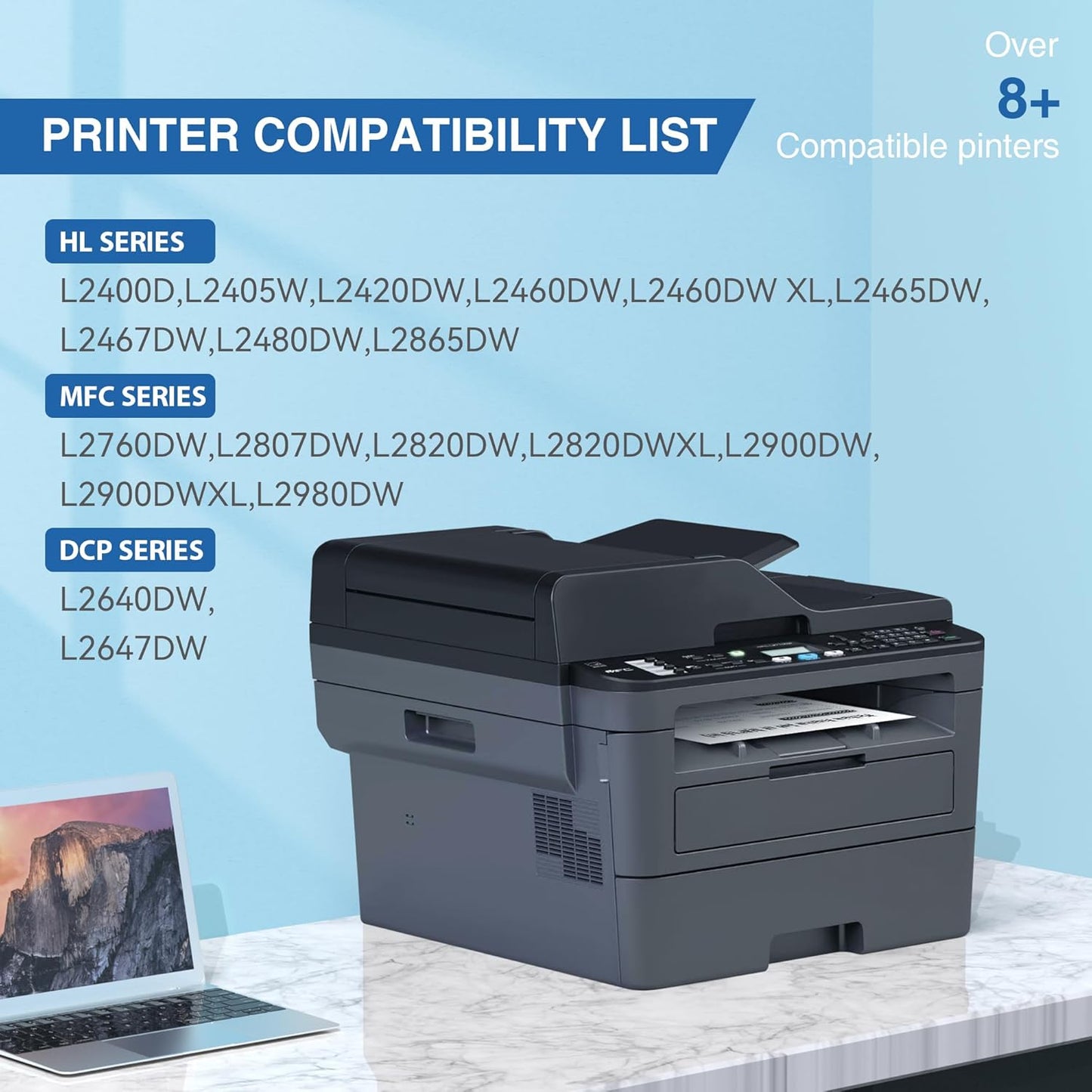 TOKYOINK TN830XL Toner Replacement - High-Quality Black Toner for Brother Printers | 2 Pack