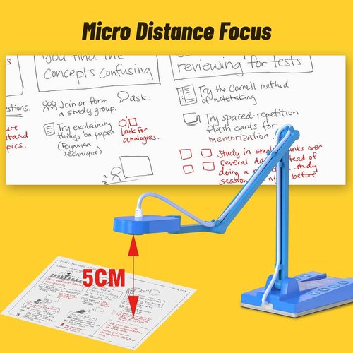 Mirabox 4K Ultra HD 3-in-1 15MP USB Document Camera/Webcam/Visualizer,Compatible with Mac OS,Windows,Chromebook for Live Demo,Web Conferencing,Distance Learning,Remote Teaching,Object Viewing