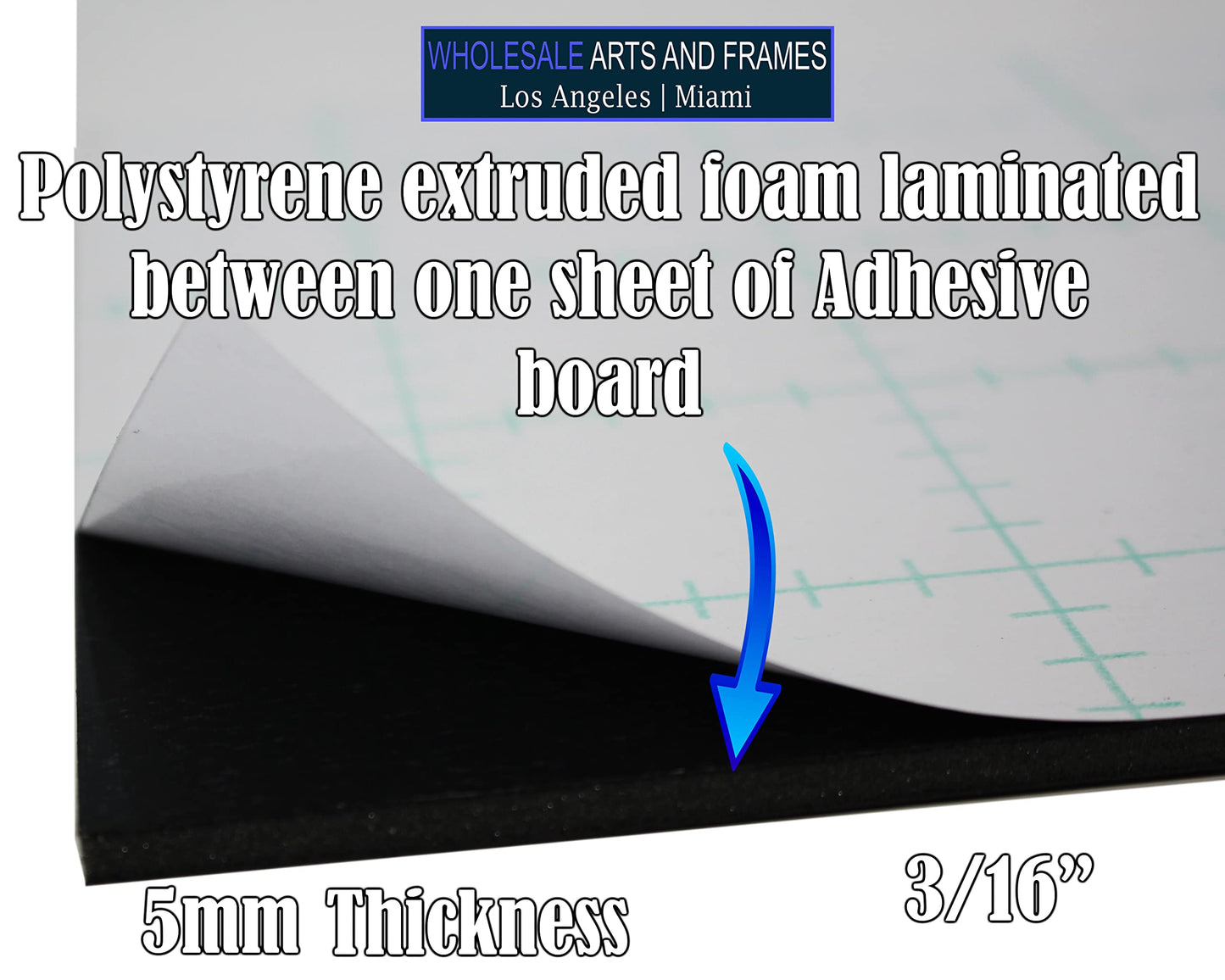 Self Adhesive Foam Board 24x48 5PK Black Self Stick Mounting Board. Foam Core with Adhesive 24x48 Foamboard. Poster Board with Sticky Side, Self Adhesive Foamcore 24x 48.Acid Free, 3/16 Thick