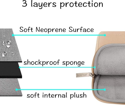 MOSISO Laptop Case - 13.3 Inch Neoprene Sleeve Bag for MacBook Air/Pro & More | Apricot Color