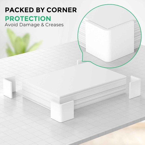 CREGEAR CreGear Foam Board 16 x 20 x 3/16", 15 Pack White Poster Board Lightweight Signboard Foamboard for Crafts, Framing, Art, Display, Presentation