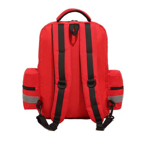 First Aid Backpack Bags for School Empty Medicine Bag for Trauma Medical Safety Backpack for Travelling Red Emergency Bag for Nurse, Paramedic, EMT