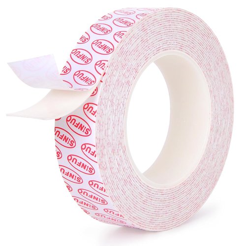 Sinfuo Heavy-Duty Double-Sided Foam Tape - Removable, Residue-Free Adhesive Strips | 1.18" x 22Ft for Indoor/Outdoor Use