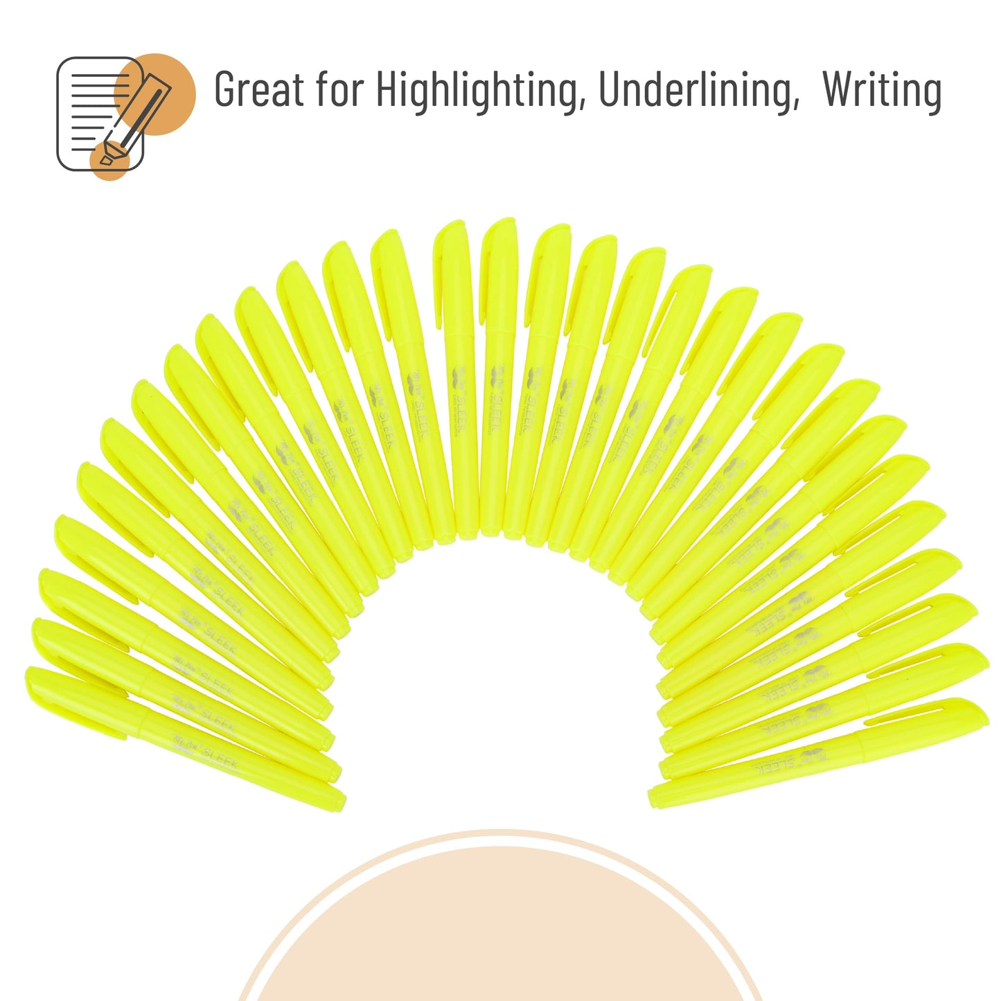 Mr. Pen- Yellow Highlighters, 30 Pack, Chisel Tip, Quick-Dry