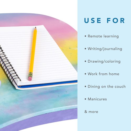 LAPGEAR MyStyle Portable Lap Desk with Cushion - Sunset Watercolor - Fits up to 15.6 Inch Laptops - Style No. 45321