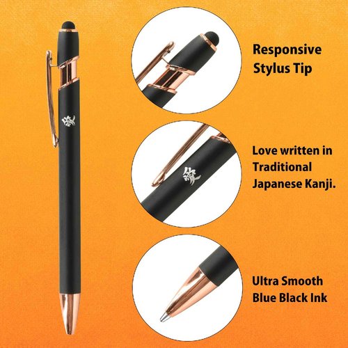Uni Paint Marker Poster Color 17 Marking Pen Fine Point PC-3M 15 Standard & Gold,Silver Set With Kanji LOVE Sticker