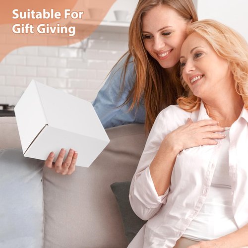 magictaill White Shipping Boxes 9x6x4-25Pack Mailing Boxes, Heavy Duty Recycled Cardboard Boxes for Packaging Small Business Gift Boxes, Moving Supplies Home & Office