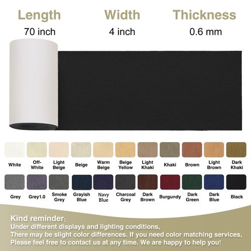 Gheeidau Canvas Repair Tape 4×70 Inch Waterproof Self-Adhesive Fabric Repair Patch for Repairing Boat Covers,Tents,Patio Umbrellas,Car Seats,Luggage,Sofas.(Black)