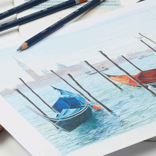 Derwent Colored Pencils, WaterColour, Water Color Pencils, Drawing, Art, Metal Tin, 36 Count (32885)