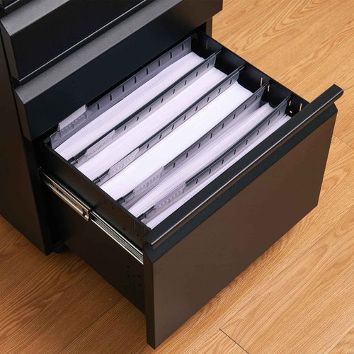 Fei Bi Large Capacity Plastic Hanging Folder, 20 Pack Reinforced Extended Hanging Folder Letter Size, Heavy 2-inch Expansion, Office Hanging Folder Organizer, White Transparent