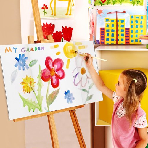 Chell Mini Trifold Poster Board - 16" x 24" White Corrugated Project Boards | 12 Pack