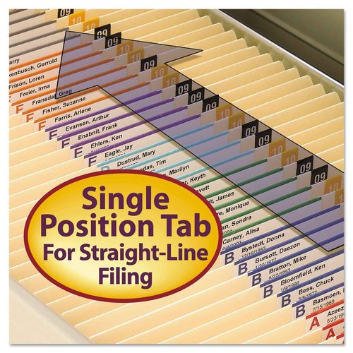 Smead Fastener File Folder, 2 Fasteners, Reinforced Straight-Cut Tab, Letter Size, Manila, 50 per Box (14513)