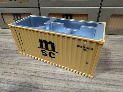 Yixoo Desk Organizer, Pen Pencil Holder, Business Name Cards Holder, Shipping Container Model Storage Box, Secret Storage Box with Multiple Compartments Office Supplies Multi-function (MSC)