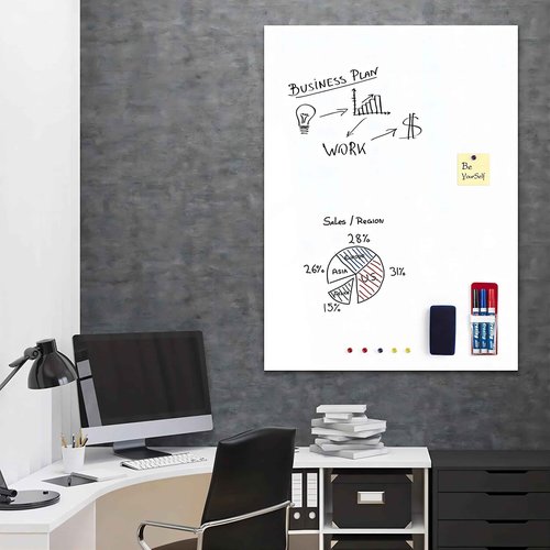 Babenoun Magnetic Whiteboard Contact Paper, 24" x 39" Stick on Magnetic Dry Erase White Board Sticker on Wall, Easy to Write for Drawing, School, Office, Kitchen Fridge