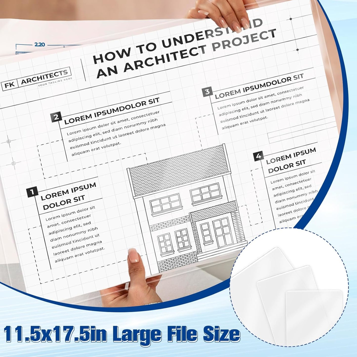 100 Pack Thermal Laminating Pouches - 7 Mil Thick Clear Sheets for 11 x 17 Tabloid | Ideal for Education