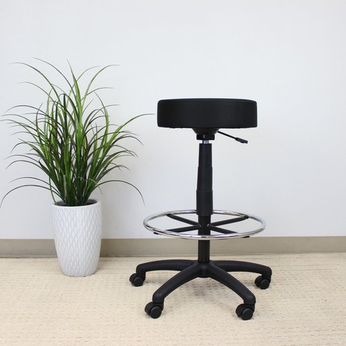 Boss Office Products DOT Drafting Stool in Black