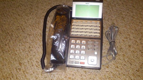 NEC UX5000 IP3NA-24TXH Black 24 Button Digital Display Phone 0910048 (Certified Refurbished)