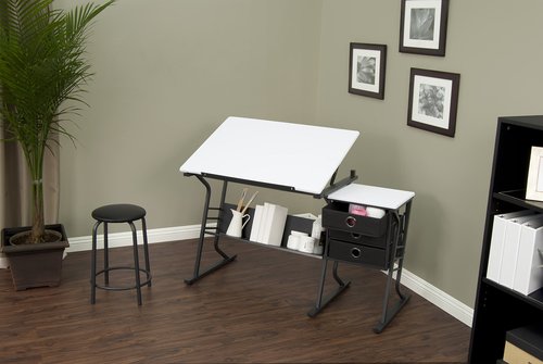 Studio Designs Eclipse Center, Black with White