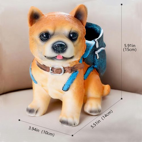 Photour Dog Pen Holder for Desk Cute Pencil Holder Creative Desk Pen Organizer for Home Office School Ideal Gifts for Women Mom Dog Lover or Kids