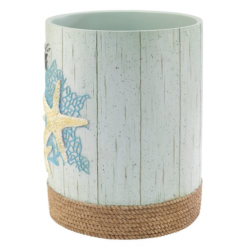 Avanti Linens - Waste Basket, Decorative Trash Can, Coastal Inspired Bathroom Decor (Beachcomber Collection)