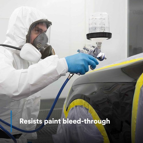 3M 301+ High Performance Masking Tape, Yellow, 36 mm x 55 m - High Performance Holding and Masking Tape for Automotive, Specialty Vehicle and Industrial Markets, Case of 24