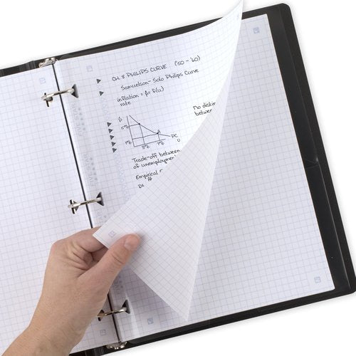 Five Star Loose Leaf Paper + Study App, Graph Ruled Filler Notebook Paper, Reinforced, Fights Ink Bleed, 8-1/2" x 11", 200 Sheets (170055-ECM)