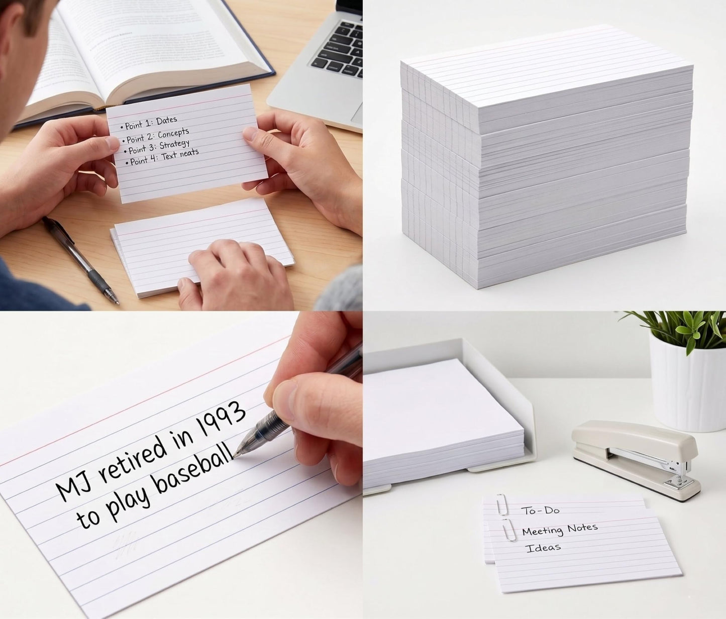 Trailmaker (100 Pack) Index Cards Bulk Pack, 10,000 Ruled 3 x 5 Note Cards, 100 Packs of 100 Flash Cards for Studying, Note Taking, Presentations, College, High School, Classroom & Office Supplie