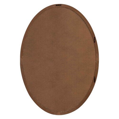 SOFE Large Oval Bulletin Board, Farmhouse Fabric Pin Boards for Walls, 33'' x 24'' Wall Mounted Decorative Vision Message Board for Office Home and School with Pins, Brown