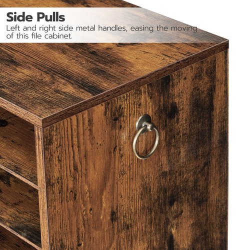 HOOBRO Countertop Mail Sorter Organizer, Wooden Literature Organizer, Student Mailbox for Classroom, Desktop Bill Organizer for Office Home School, 12 Compartments Rustic Brown FG43WF01