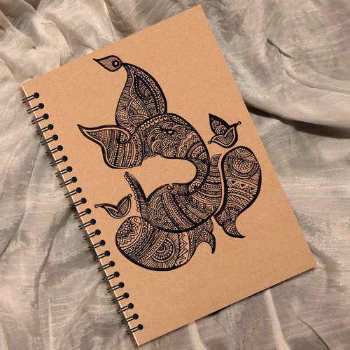 YOTNUS 48 Pcs A5 Spiral Notebooks Journal with Kraft Cover, 5x8 Inches, Ruled Lined Paper, for Work, Sketches, Study, Notes Taking, Gifts, Brown (48 PCS(Lined))
