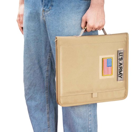 Tactical Portfolio Binder with Zippered, Large Detachable Tactical Padfolio Organizer for Men or Women, Refillable 3 Ring Planner Military Notebook Cover with Legal Pad for A4 Folder - Tactical Binder