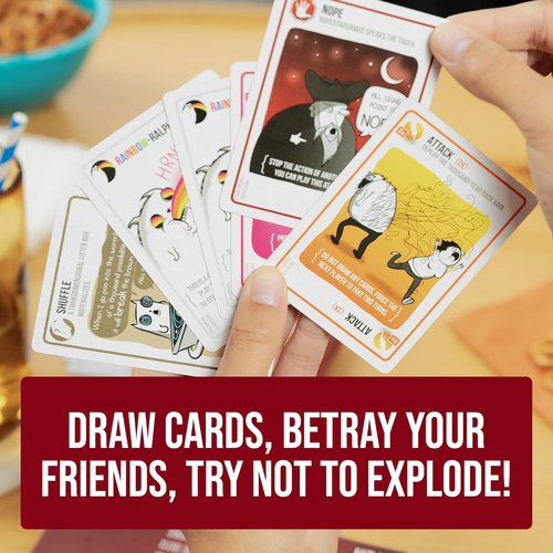 Exploding Kittens - Original Edition Card Game for 2-5 Players | Fun for Ages 7+ | Quick 15-Minute Play