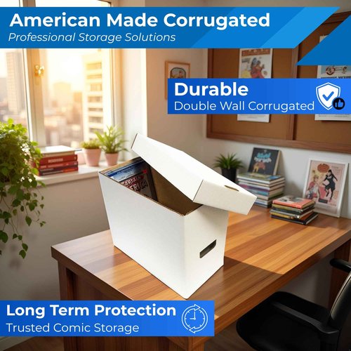 Bundle of 10 CGC Graded Comic Storage Boxes - Holds 35-40 Graded Comic Books - WHITE by Max Pro