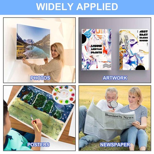 Sherr 20 Pcs 18 x 24 Inches Rigid Print Protectors Clear Hard Plastic Sheet Protectors Poster Sleeves for Protect Store and Display Photographs, Prints and Documents