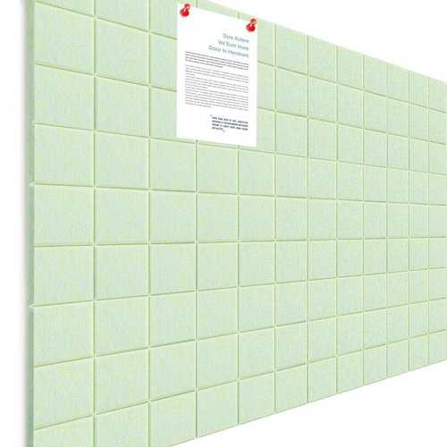 Honoson 12 Pack 48 x 36 Inches Large Cork Board Felt Wall Tiles with Safe Adhesive Large Decorative Vision Wall Board for Walls Home Office(Sage Green)