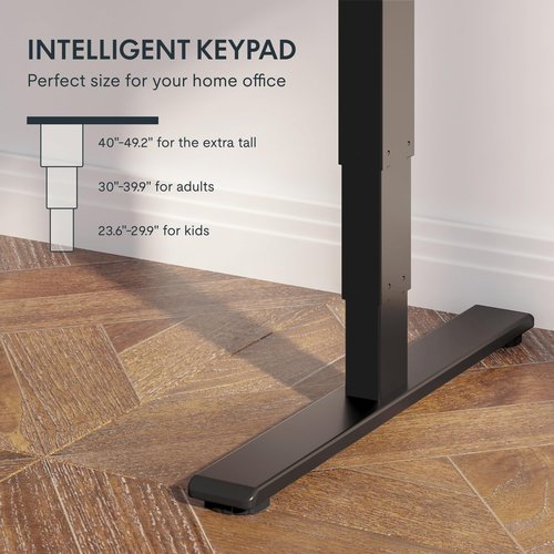 FLEXISPOT E6 Essential 3 Stages Dual Motor Electric Standing Desk 55x28 Inch Whole-Piece Board Height Adjustable Electric Sit Stand Desk(Black Frame + Mahogany Desktop, 2 Packages)