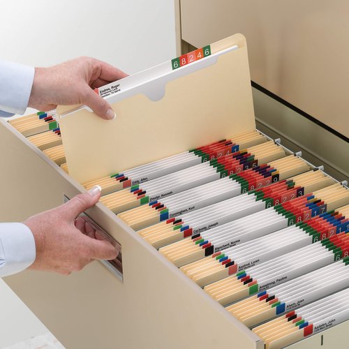 Smead File Jackets Letter Size for File Folders, Reinforced Straight-Cut Tab, 2" Expansion, Letter Size, Manila, 50 Per Box (75560)