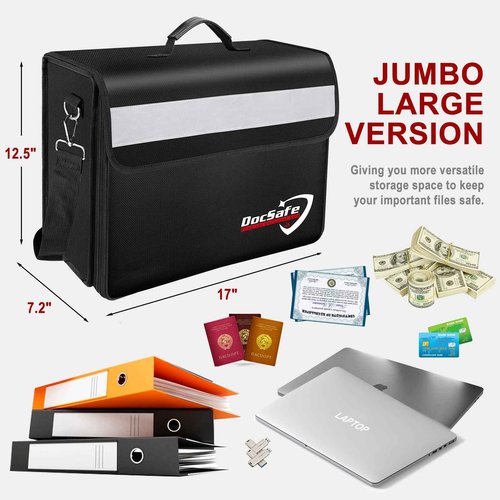 DocSafe File Box+Fireproof Document Bag