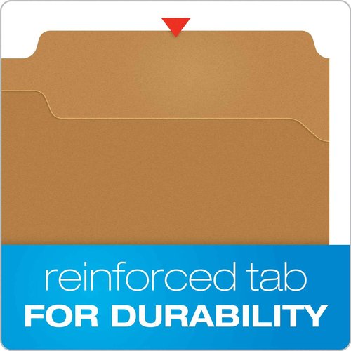 Pendaflex FK312 Pendaflex Kraft 2-Fastener Classification Folder with 1/3 Cut Tabs, 50/Box, Brown, Legal