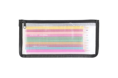 YESSART 3.9 x 7.8 Mesh Cash Register Money Pouch Bank Deposit Bag Check Wallet 20 Pack Zipper Closure