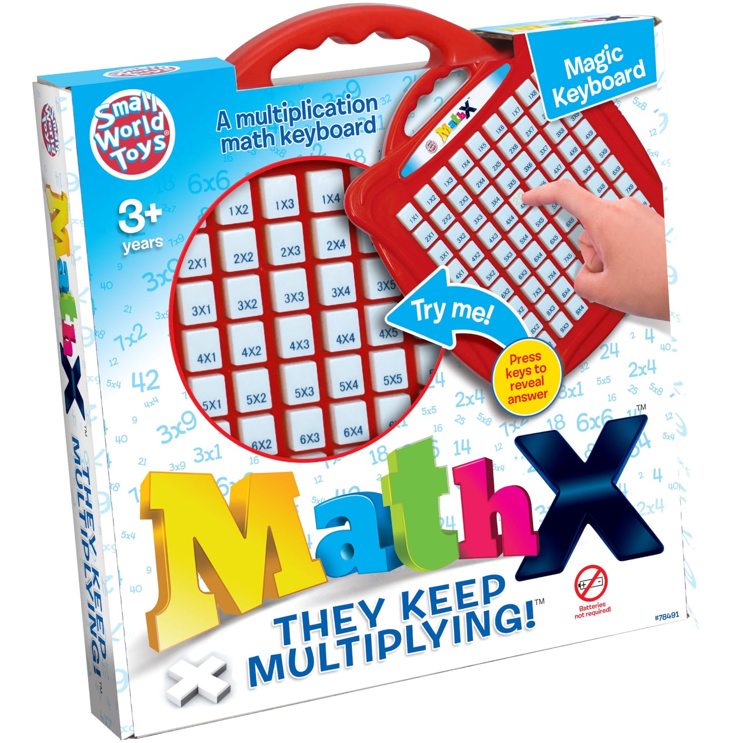 Small World Toys Multiplication Machine, Multiplication Game for Kids 3+, Kindergarten Math Learning & Education Toys, Montessori Math Manipulatives for Home School Classroom, Kids Learning Gift