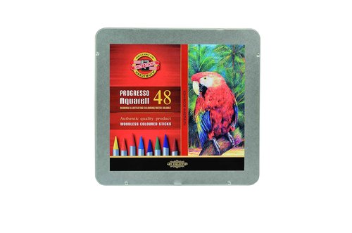 Koh-I-Noor Progresso Woodless Aquarell Coloured Pencils (Set of 48)
