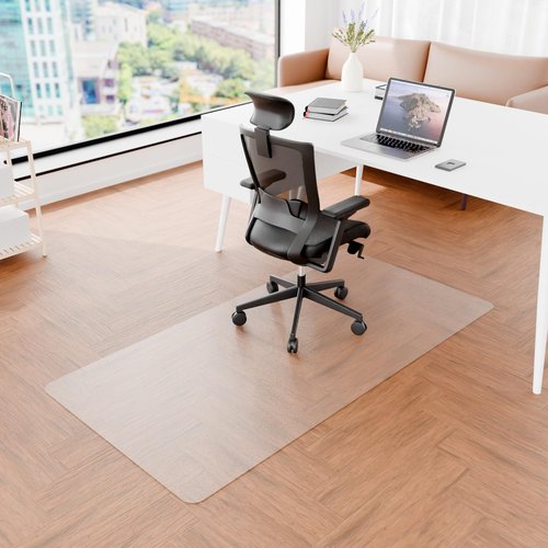 Futurwit Large Office Chair Mat for Hardwood Floors, 36" x 72" Floor Protector for Rolling Chair, Easy Glide Transparent Plastic Computer Chair Mat (Rectangle)